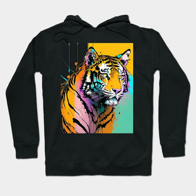 Urban Tiger Hoodie by LylaLace Studio